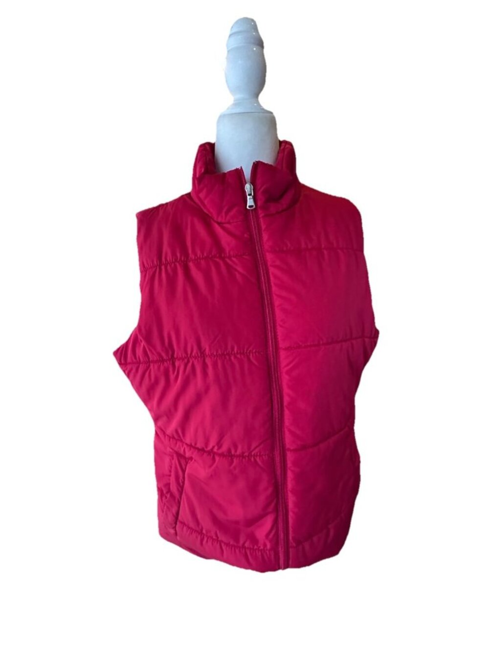 Made For Life Womens Size L Red Quilted Down Style Classic Puffer Best Outdoors